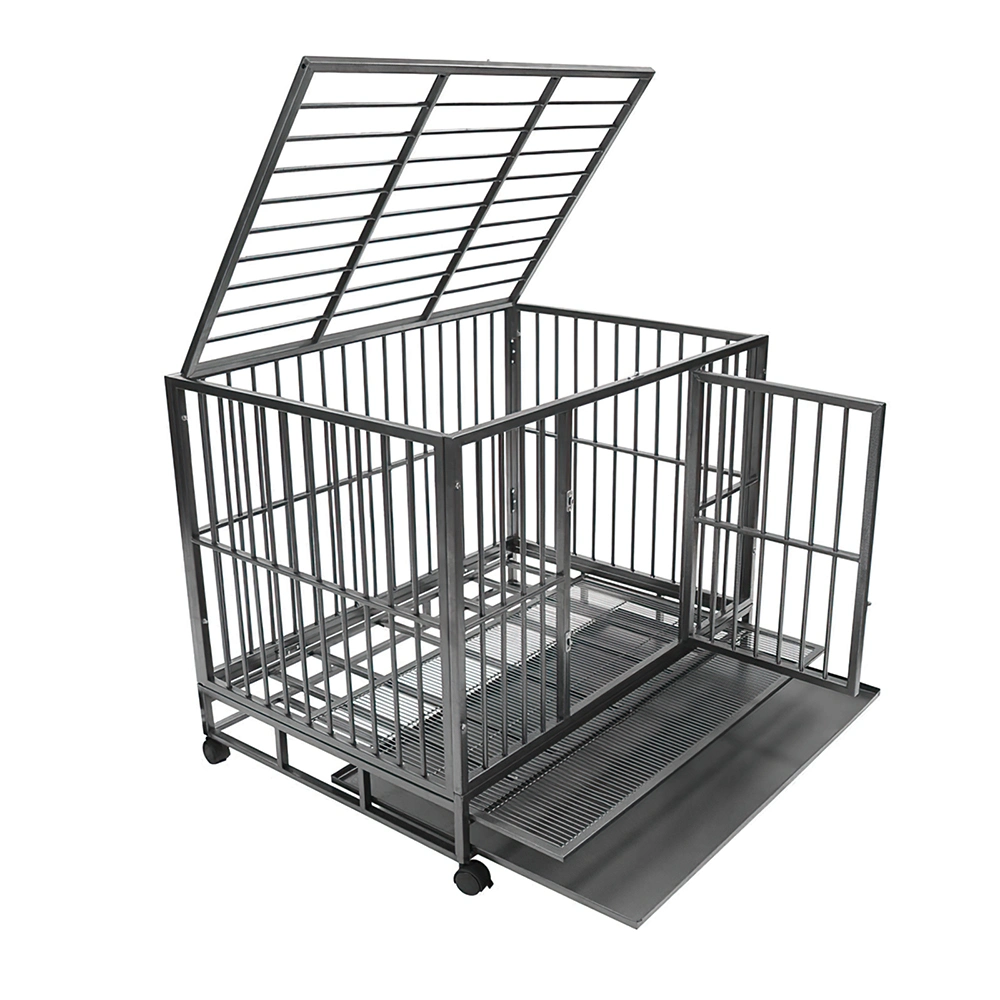 Easy Assemble Steel Dog Cage Kennel Crate for Medium Small Dogs