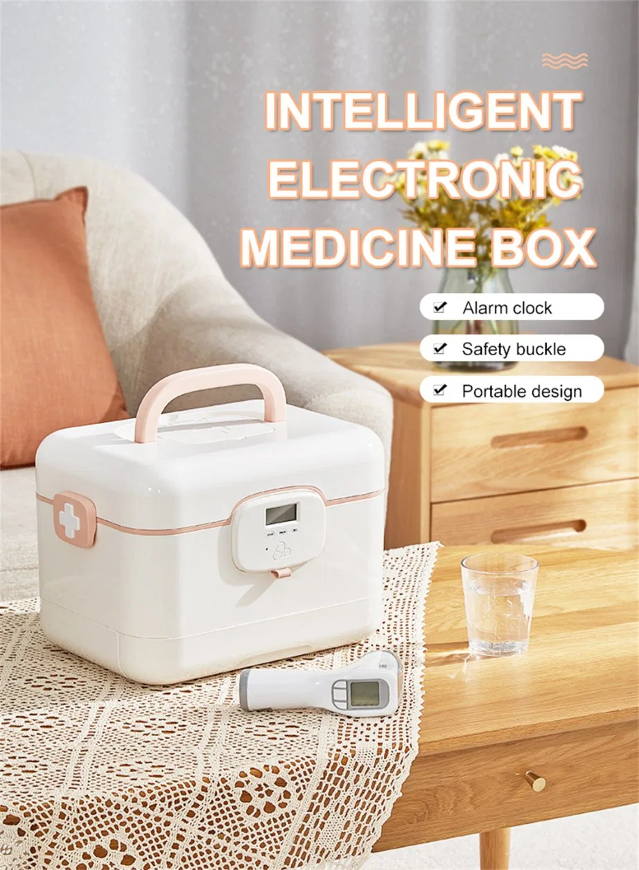 Lvcat Timing Portable Medical Kit Case Pill Storage Container Plastic Smart Medicine Box