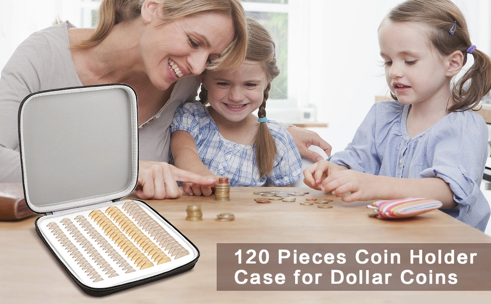 Coin Storage Box Collection Supplies for Collectors 120 PCS Coin Holders Organizer Boxes Case