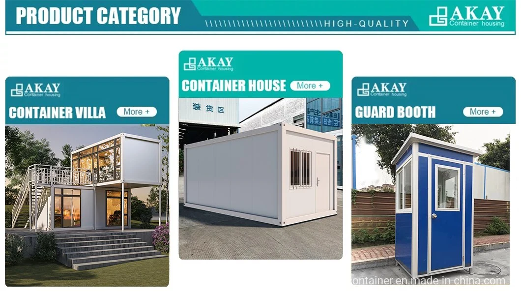 Akay 20FT Prefab/Prefabricated /Luxury Modular House/Container House/Storage Container Homes Villas Supply