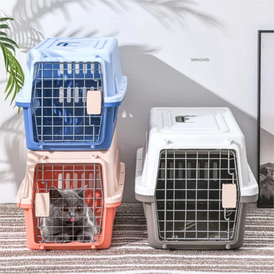 Mingwei Airline Approved Pet Dog Car Kennel Shipping Animal Travel Transport Cage Crates Carry Car Carrier Airbox Box Crates